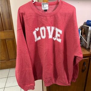 Gildan Heavy Blend Scarlet Red Sweatshirt Crewneck